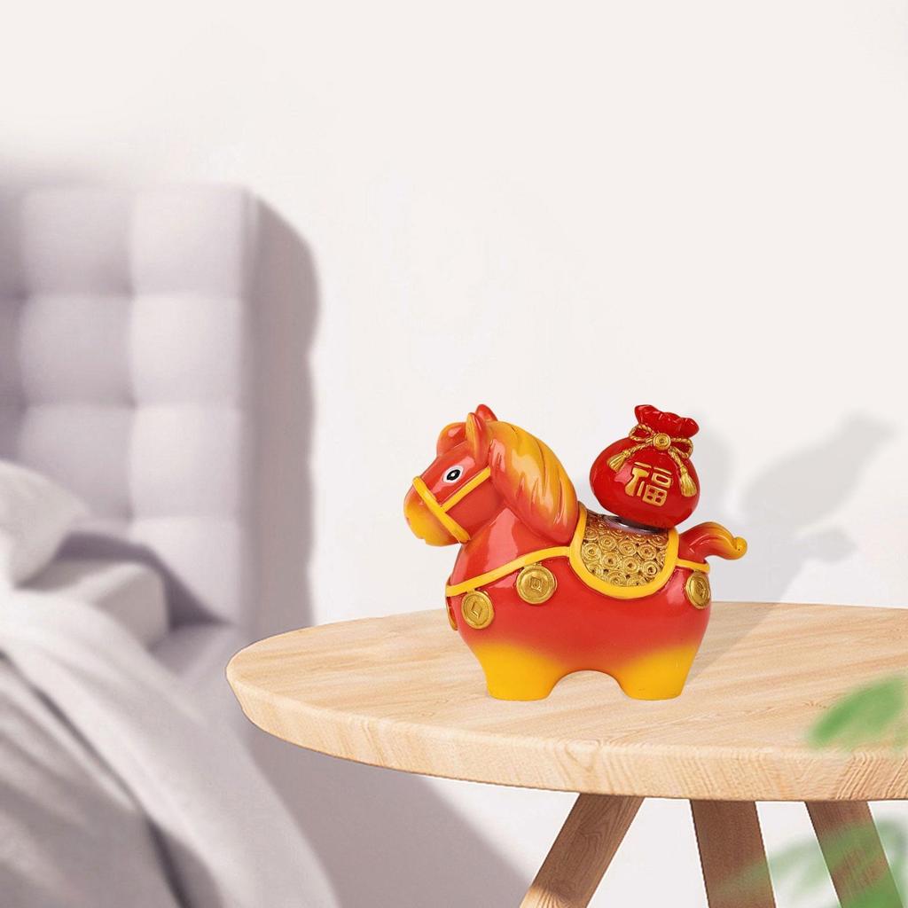 2026 Chinese Horse New Year Decorations Animal Statue, Figurine ,Sculpture Car Ornaments for Chinese New Year Desk