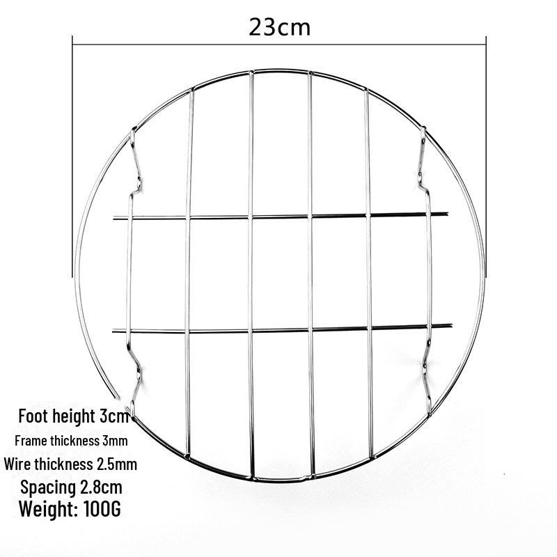 15-25cm Stainless Steel Non-Magnetic Steaming Rack for Vegetables