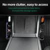 Wireless Charging Side Storage Box for Tesla Model 3 Highland 2024 2025 ABS Center Console Retrofitting Organized Accessories