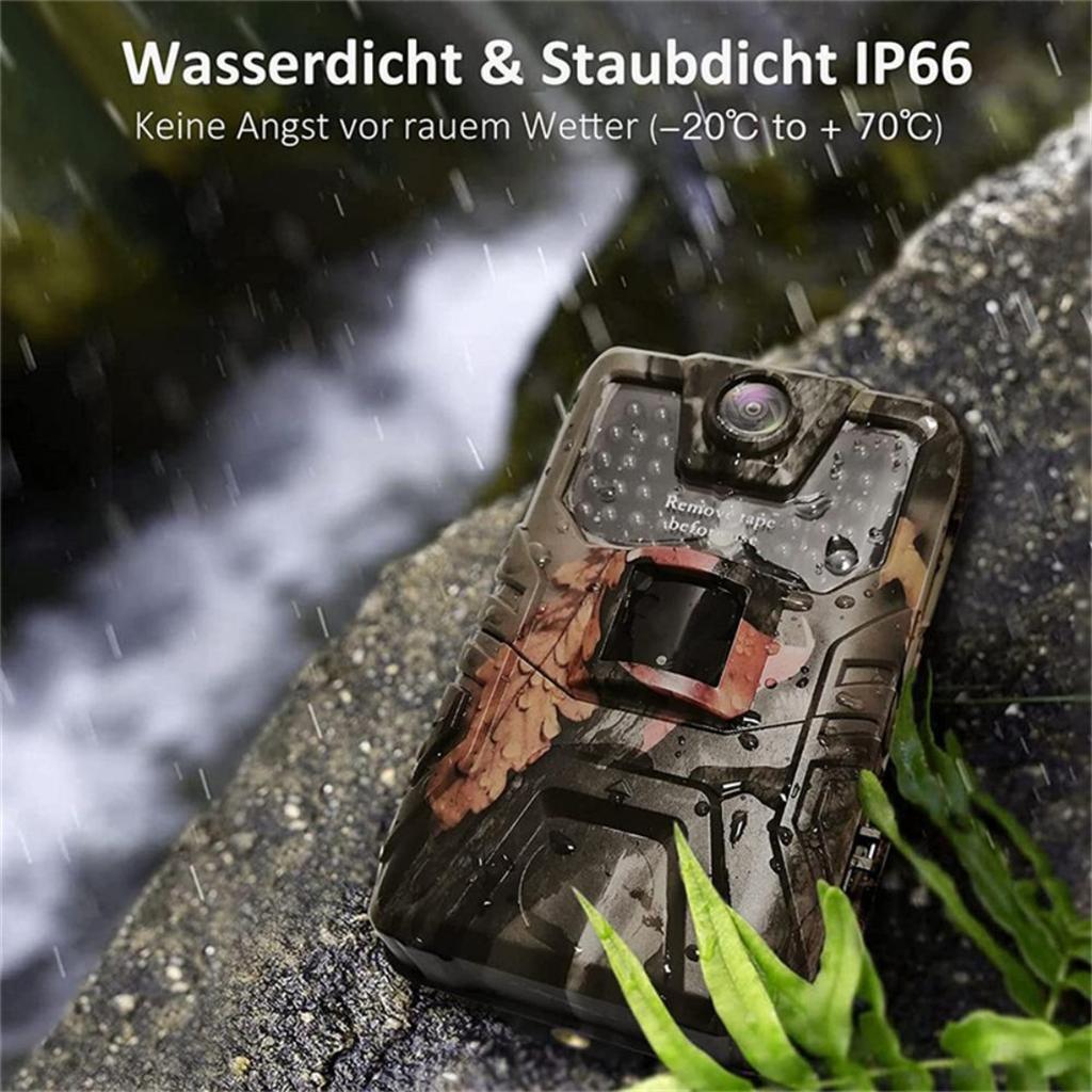 Zewnętrzna kamera leśna 36MP 2.7k Zasięg detekcji 120° Wodoodporność IP66 Niewidoczny noktowizor Monitorowanie dzikiej przyrody Pułapka Kamera myśliwska