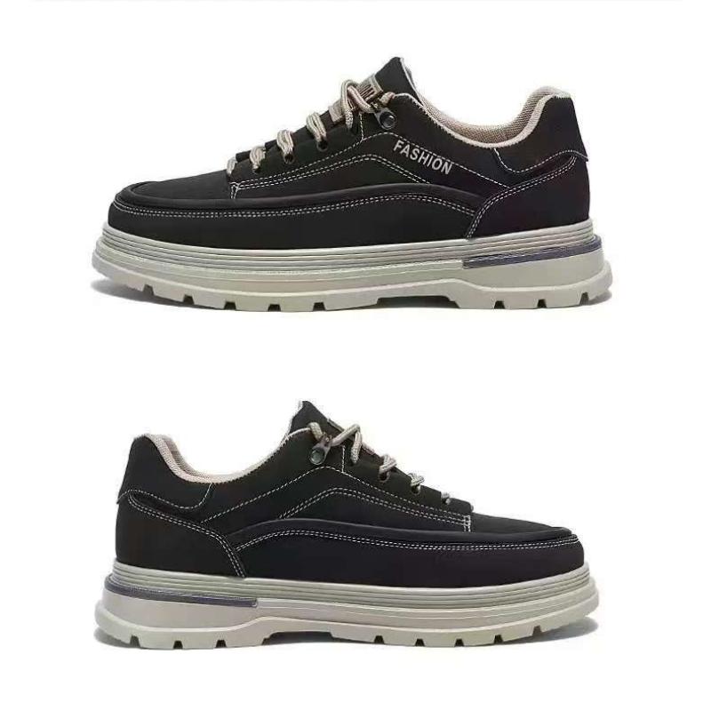 New Fashion Autumn And Winter Men's Low Top Martin Boots Students Male Boys Trending Soft Sole Work Shoes Labor Protection Martin Sneakers