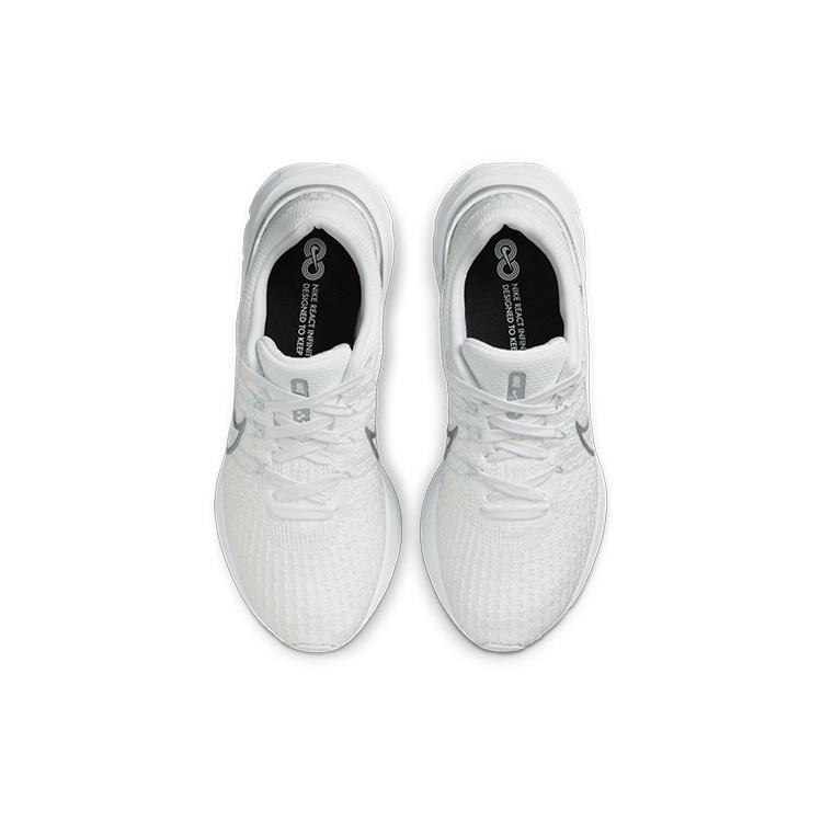 (WMNS) Nike React Infinity Run Flyknit 3 'White Metallic Silver' Women's DD3024-101