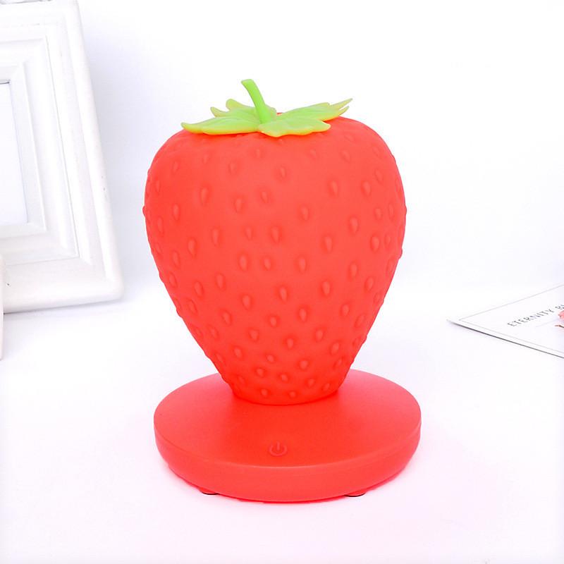 Creative Led Fruit Night Light For Girls Children Bedroom Gift Factory Direct Cross-border Explosive Model Rechargeable Patent Design