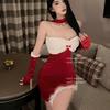 Women's Sexy Christmas & Halloween Party Outfit - Slimming Hot Girl Uniform Costume