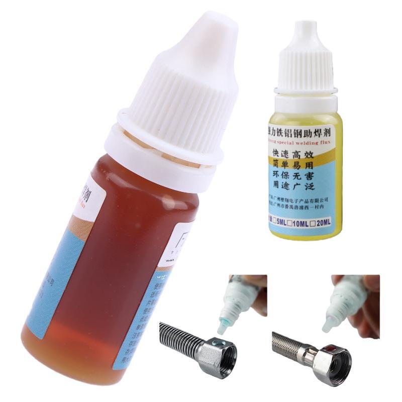 

New 1Pcs Liquid Aluminum Metal Electronics Copper Soldering Flux 10ml Soldering Flux No Water Cleaning 18650 Battery Soldering