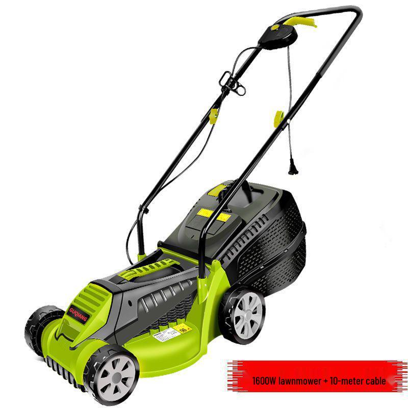 Powerful German Electric Lawn Mower & Trimmer: Rechargeable Push-Type