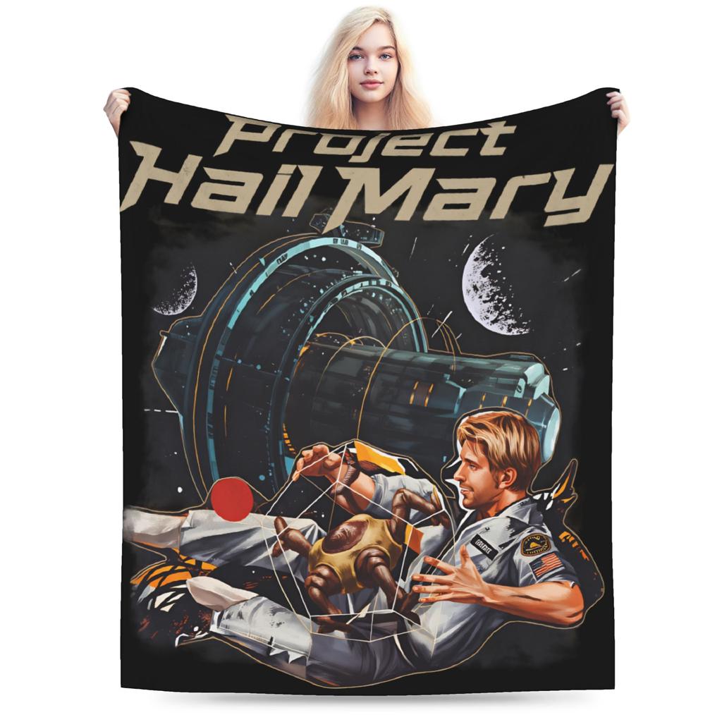 Soft Cozy Blanket Plane Travel Project Hail Mary 2026 Bedding Throws Print Bedspread For Living Room