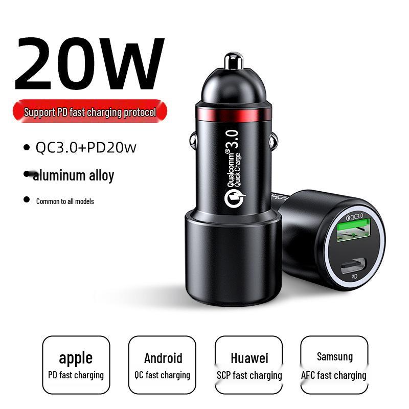 Fast Charging USB Car Charger for Apple, Huawei, Xiaomi