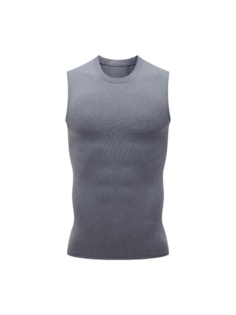 Men's Quick-Dry Ice Silk Sleeveless Sports Tank - Breathable Body Shaper for Gym, Basketball, and Running