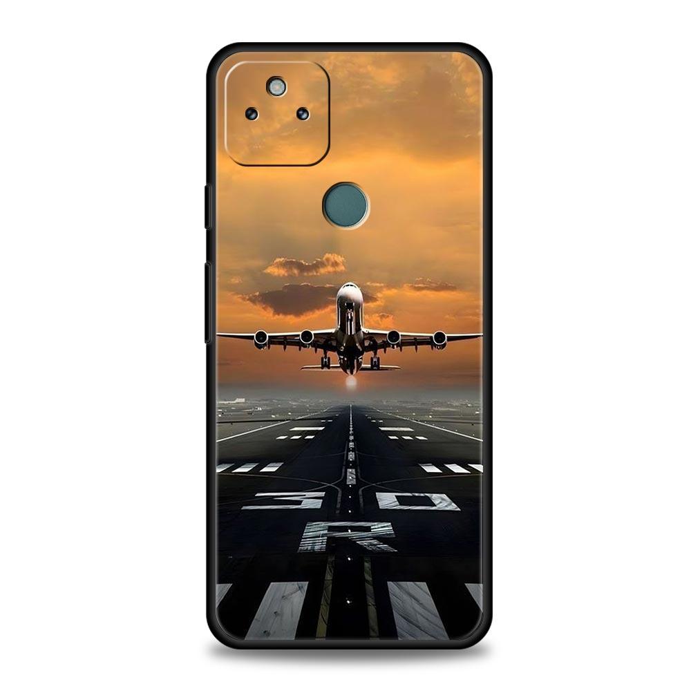 Travel-Nspired Airplane Route Phone Case Cover for Google Pixel 10 9 8 7 6 9A 8A 7A 6A Pro Shockproof Soft TPU 9 Pro XL Shell