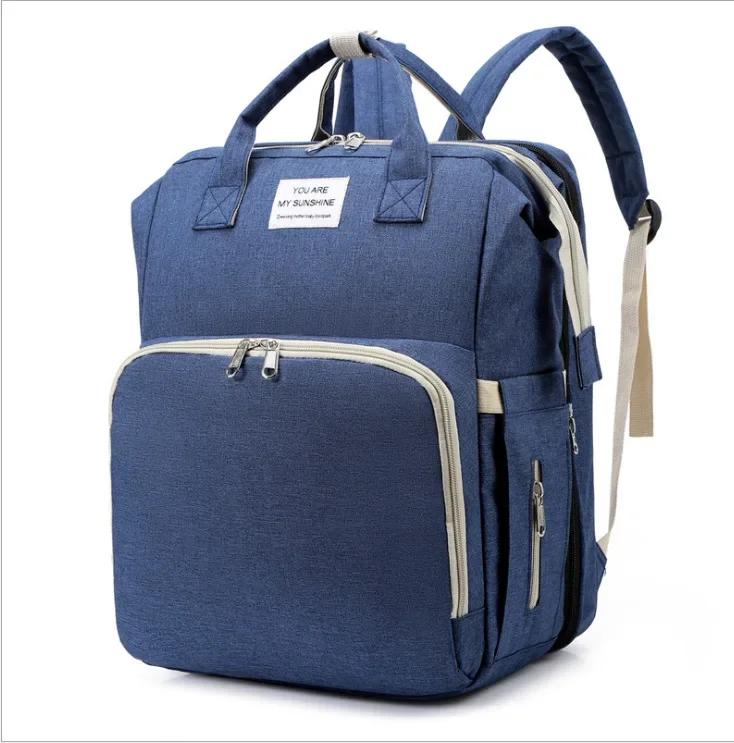 Mommy Diaper Bags Baby Bed Mother Large Capacity Nappy Milk Bottle Backpacks With Changing Mat Convenient Baby Nursing Bags