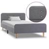 VidaXL Bed Frames Light Grey Fabric 90 X 200 Cm