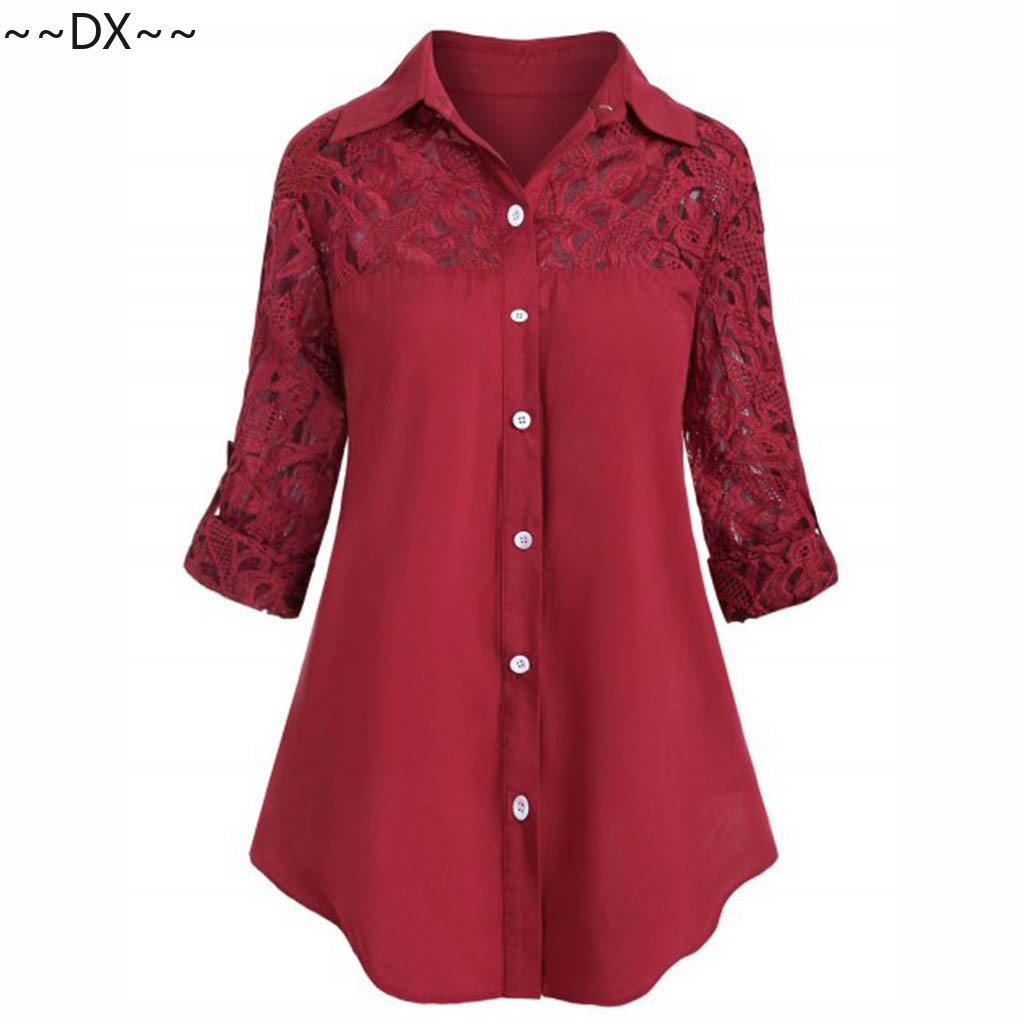 DX~~~cămașă mare pentru femei, cu dantelă pentru femei