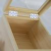 Square Spray  Painted White Flat Hinge Cabinet Hinges, 6-Hole Borehole Wooden Box Gift Box Hinge
