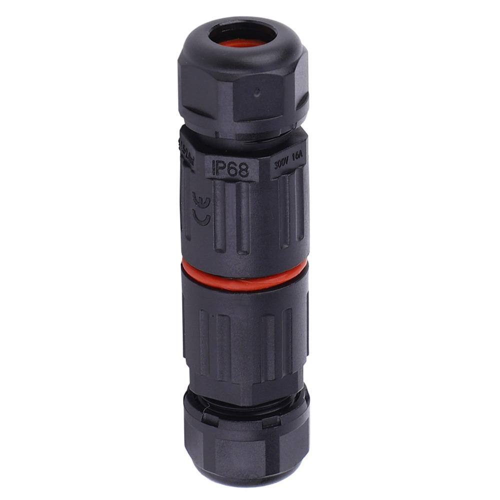 10PCS 0.5mm²~2.0mm² IP68 Waterproof Connector 3Pin Straight Cable Electrical Wire Connector Outdoor Plug Cable Connection