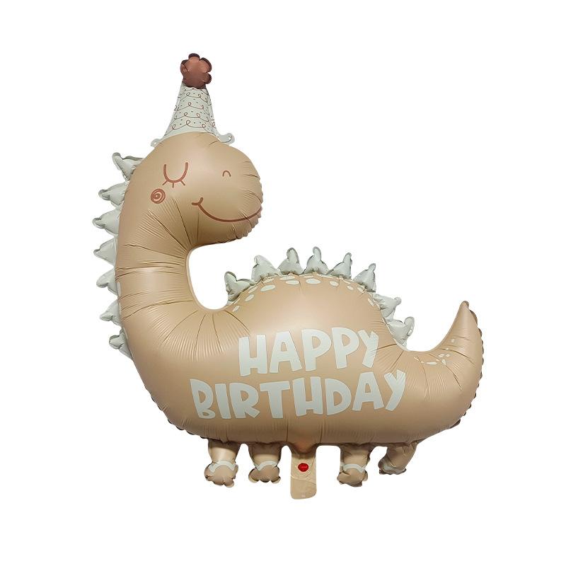 10Pcs Jungle Dinosaur Birthday Party Decoration Digital Balloon Birthday Party Anniversary Celebration Background Decoration