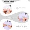 8pcs Cell Phone Ring Holder, Cute Heart Phone Charm Hooks Adhesive Smartphone Finger Ring Stand Sticky Metal Loop Grip for Cellphone Case Pad Tablet