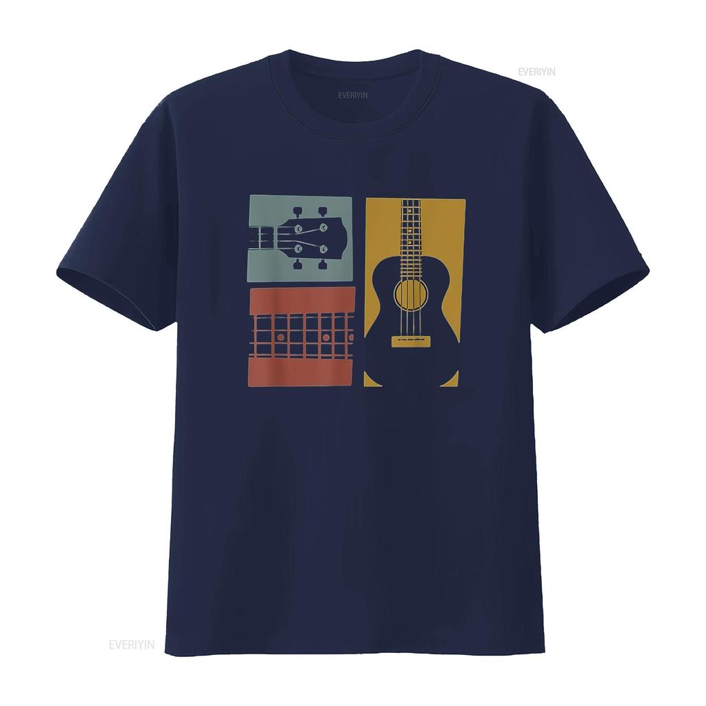 Mens Vintage Ukulele Guitar T Shirt Uke Player Musician s White 2X Large vintage Washed streetwear Top For Everyday Wear Casual