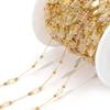 1 Meter Edelstahl Gold Perlen Kristall Rhombus Ketten für DIY Schmuck Halsketten Armbänder Zubehör Ohrringe Herstellung Zubehör