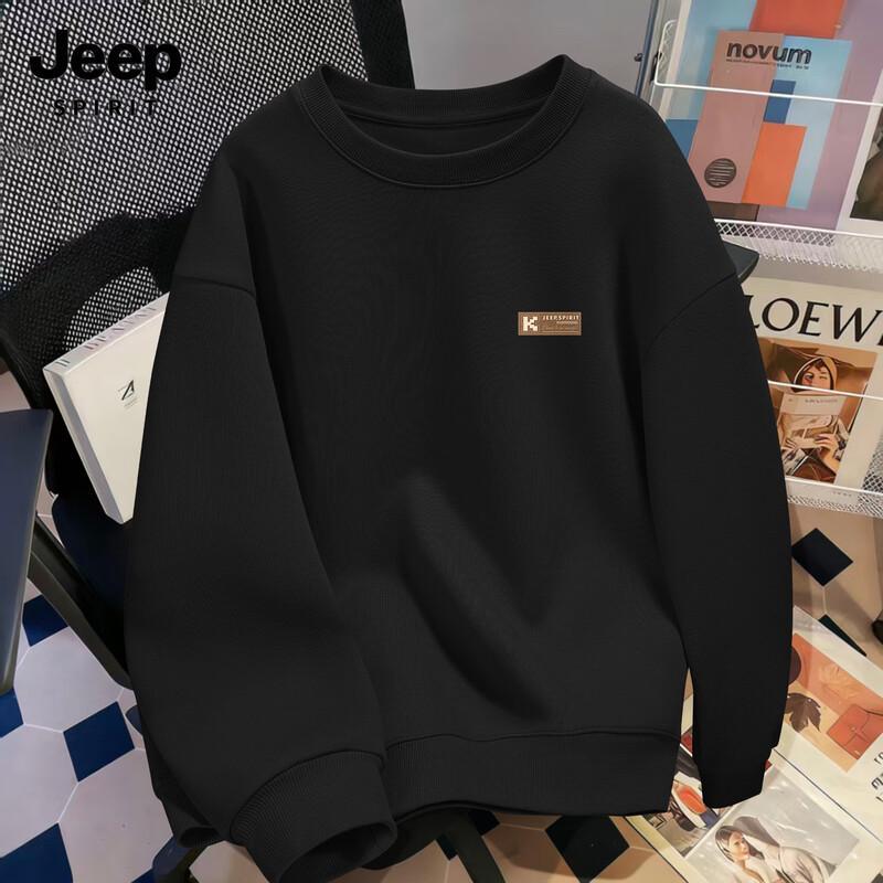 JEEP SPIRIT Men's Casual Round Neck Sweatshirt