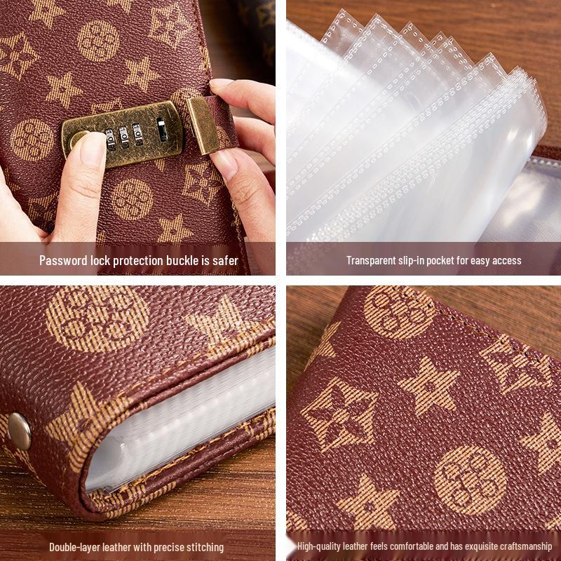 Large Capacity Cash Savings Book with Combination Lock for Wealth Management and Banknote Protection