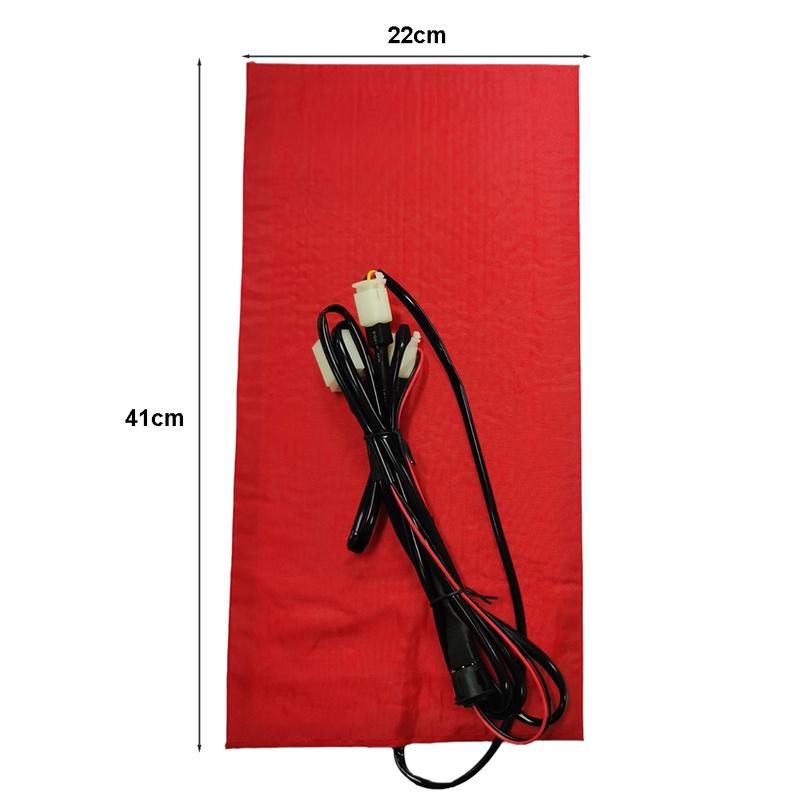 12V Carbon Fiber Pad Waterproof Carbon Fiber Seat Heater Cover Timer Universal Heated Seat Heater Pad Kit UTV E-BIKE Seat Heater
