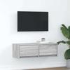 VidaXL TV Cabinet Sonoma Grey 80x31x25.5 Cm Engineered Wood, TV Stand, Hi-fi Cabinet, Entertainment Center, TV Buffet, 861518