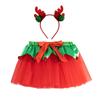Weihnachtsprinzessin Outfits Tutu-Rock Weihnachtsbaum/Hirsch Geweih Weihnachts-Kostüm für Halloween Cosplay Kostüm