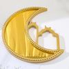 Elegant Moon Food Serving Tray Moon Shaped Ramadan Festival Art Tray  Desktop Decoration