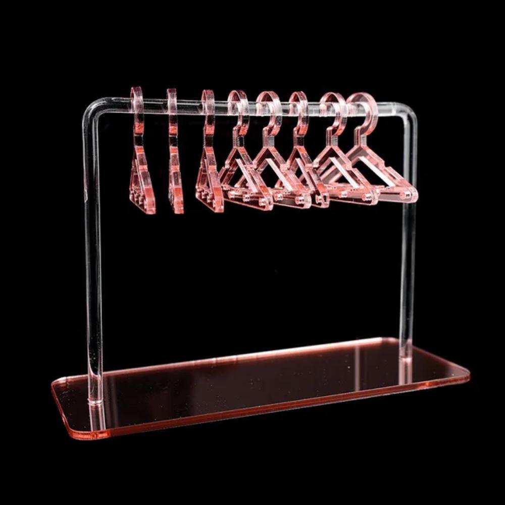 8 Pcs Hangers Shaped Holder Personalized Earrings Display Racks Hanging Clothes Stand Storage Organizer Holders
