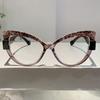 2026 Retro Cat Eye Glasses Frames Women Vintage Big Frame Computer Optical Eyeglasses Clear Lens Fashion Lady Spectacles