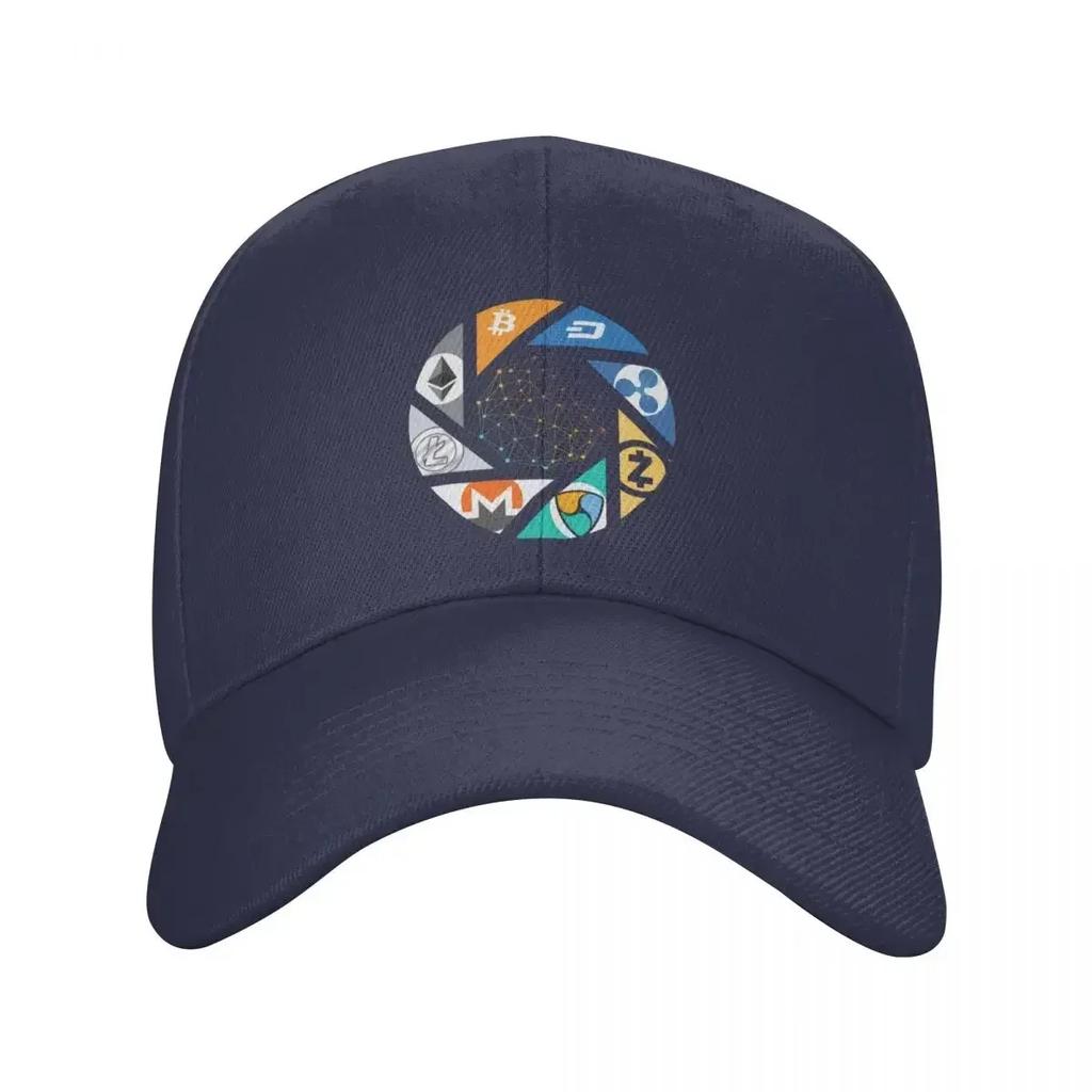 Bitcoin Baseball Cap Sun Protection Adjustable Cryptocurrency Crypto Btc Blockchain Geek Dad Hat Summer Caps Snapback Hats
