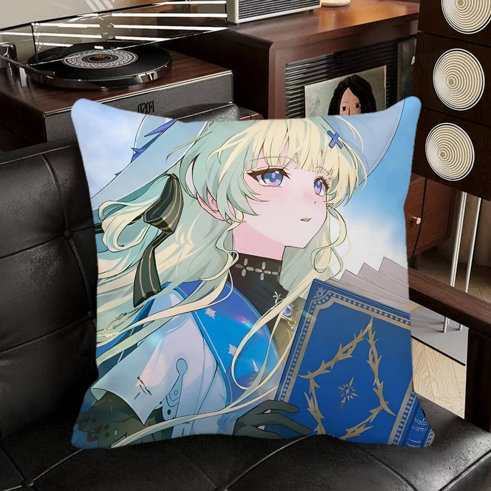 Phoebe Wuthering Waves Game Pillow Case Square Pillow Bedroom Sofa Leisure Comfort Cushion Car Home Decoration