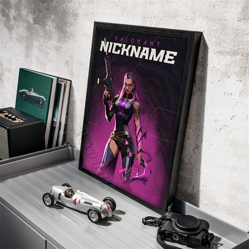 Game Valorant Character Nicknname Picture For Room Living Wall Art Home Decor Canvas Painting Print Poster Game Enthusiasts Gift
