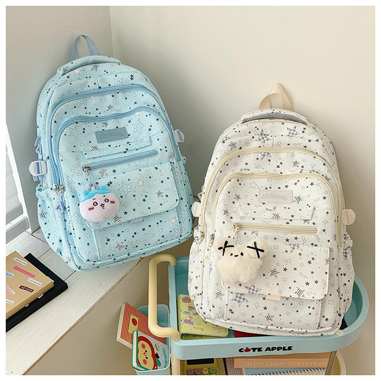 Zaino scolastico Zaino di alto valore per ragazza Zaino da viaggio leggero Zaino per studente delle superiori Zaino per studente delle medie Zaino casual versatile per ragazze di grande capacità