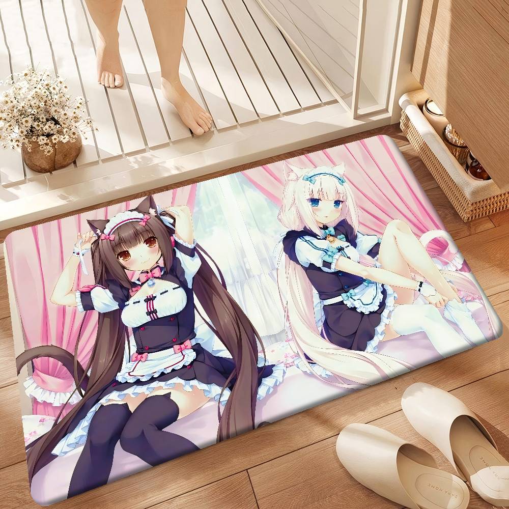 Nekopara Anime Pokojové Podložky Retro Vícenásobná Volba Obývací Pokoj Kuchyň Koberec Protiskluzová Vítací Rohožka