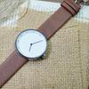 YAZOLE Simple Fashion Quartz Watches for Men Minimalist Style Waterproof Watch PU Strap Student Clock Wristwatches