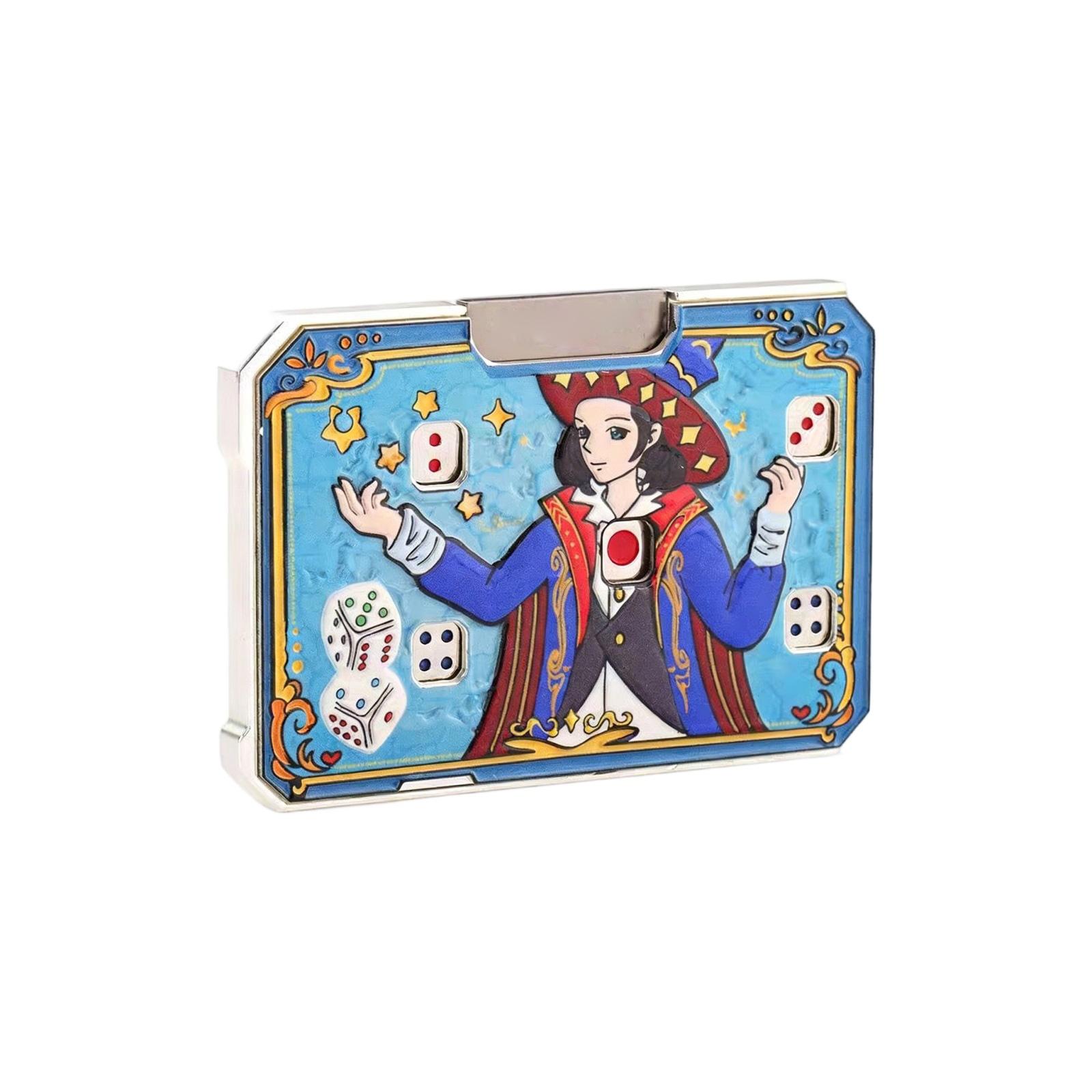 Премиальный эмалевый слайдер-игрушка с кубиками – Металлическая сенсорная игрушка, Настольная игрушка для снятия стресса для взрослых и подростков One Size