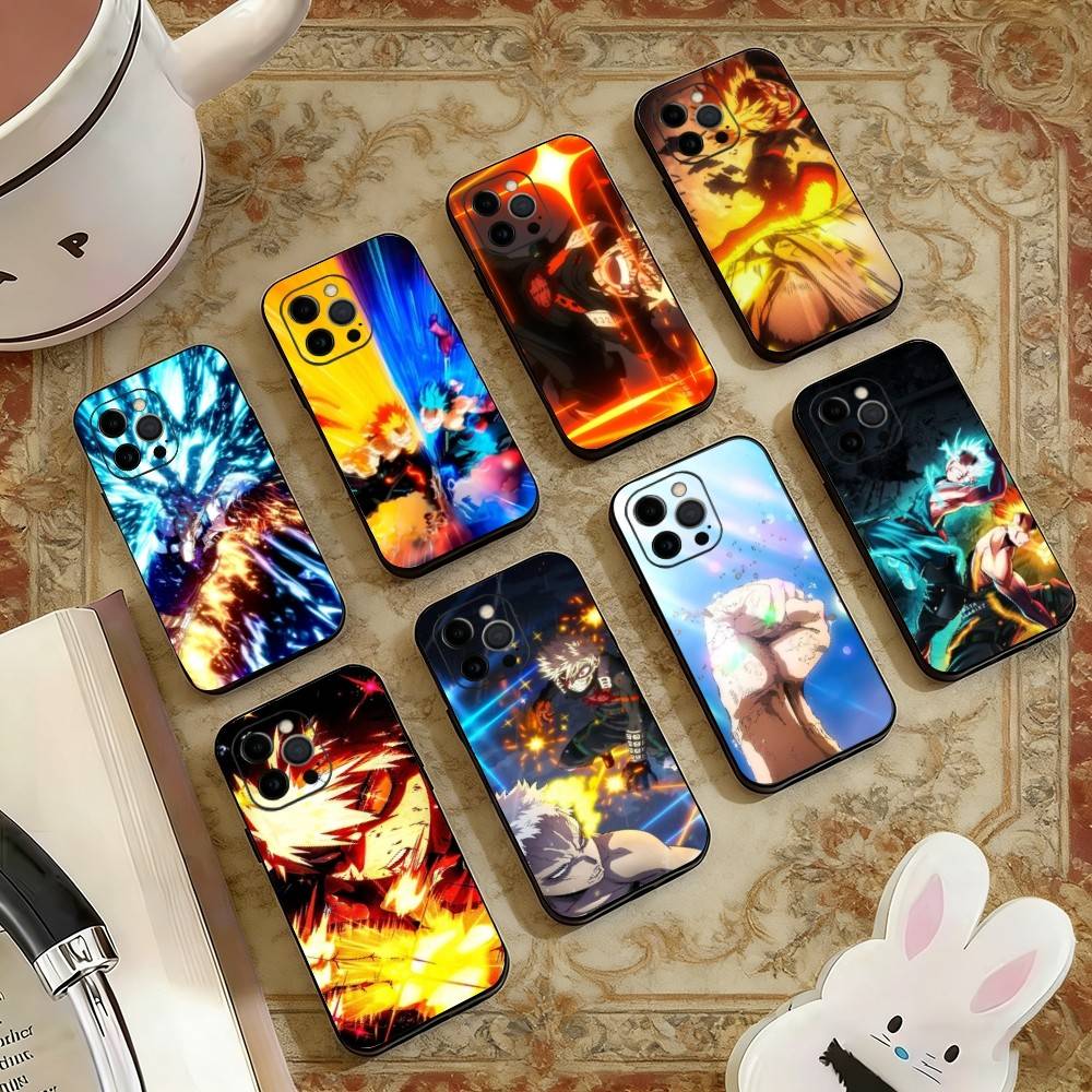 Katsuki Bakugo H-Hero Academia Phone Case Silicone Soft For IPhone 17 16 15 14 13 12 11 X XR Plus Pro Max Plus