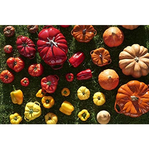 Staub Ceramic Pepper Cocotte, 12cm, Yellow, Heat-Resistant, Microwave-Safe, Officially Sold In Japan, Product Number: 40500-324