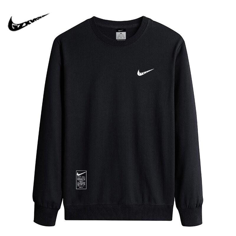 

Men s Round Neck Loose Sweatshirt with Long Sleeves - Spring/Autumn Warm Layered Top for Couples S