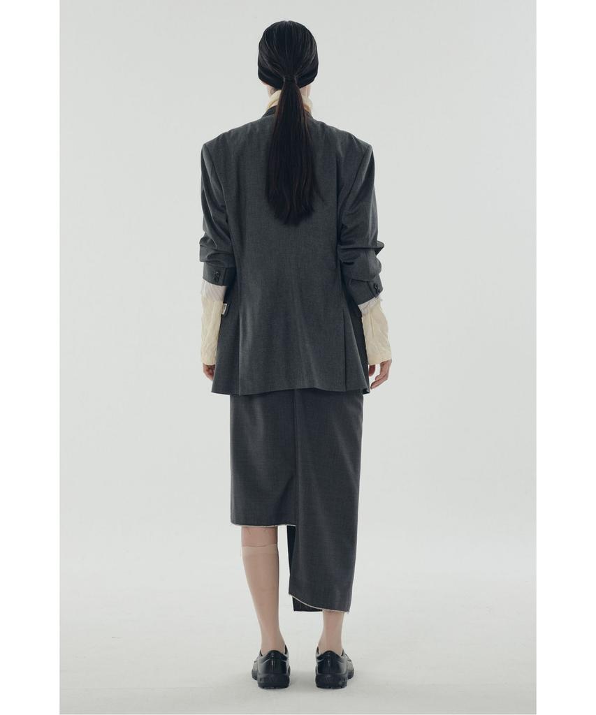 Recorde Folded Raw Edged Skirt_Rqkas25537Gyd