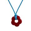 Dopamin Acryl Blume Anhänger Halskette Hohl Anhänger Halsketten Hohl Blume Hals Schmuck Perfekt für Party Hochzeit