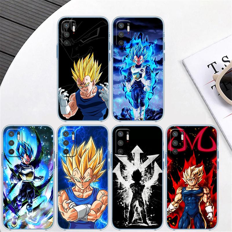 Dragon Ball Vegeta Transparent Phone Case for Motorola Moto G7 G8 G9 G84 G85 G73 G24 G15 Z2 Play Power Plus