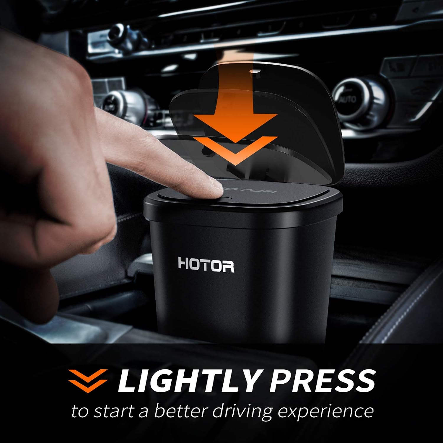 

Car Trash Can with 30 Bags, Multipurpose Black Trash Cup for Car, Office, Home - 2 Packs United States