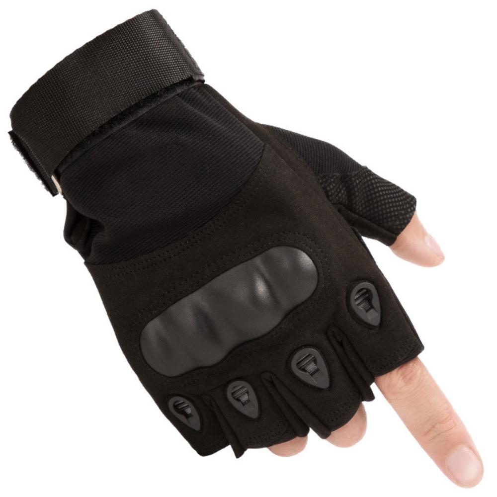 Tactical Gloves Military Fans Field Performance Black British Outdoor Riding Cut-proof Sports Fitness Hard Shell Half Finger Gloves