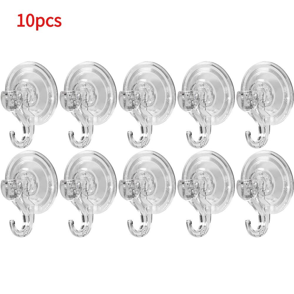 Suction Cup Hooks Clear Reusable Heavy Duty Vacuum Suction Cup Hooks Kitchen Bathroom Hooks for Towel Wall Hook Storage Holder