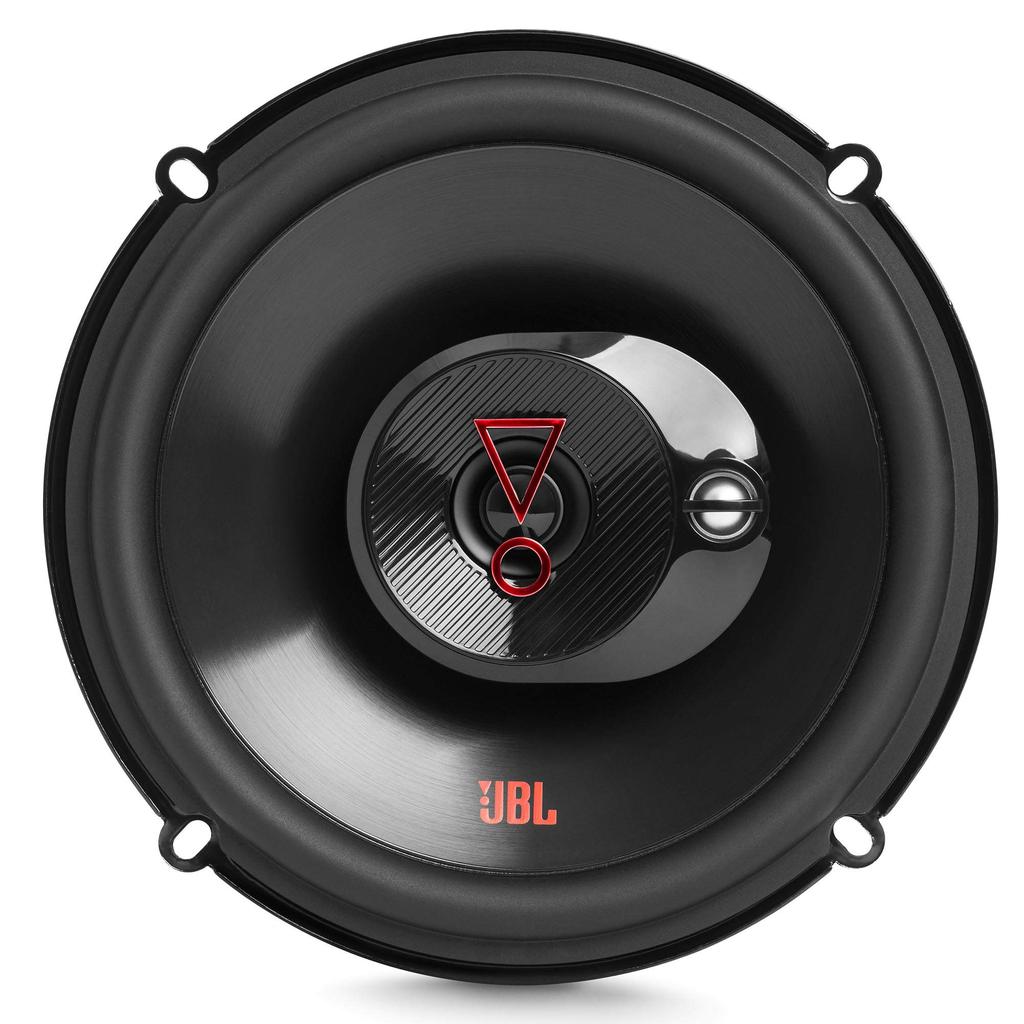 JBL Stage 3637F - 6.5-inch 3-Way Car Audio Speakers, Black, No Grille