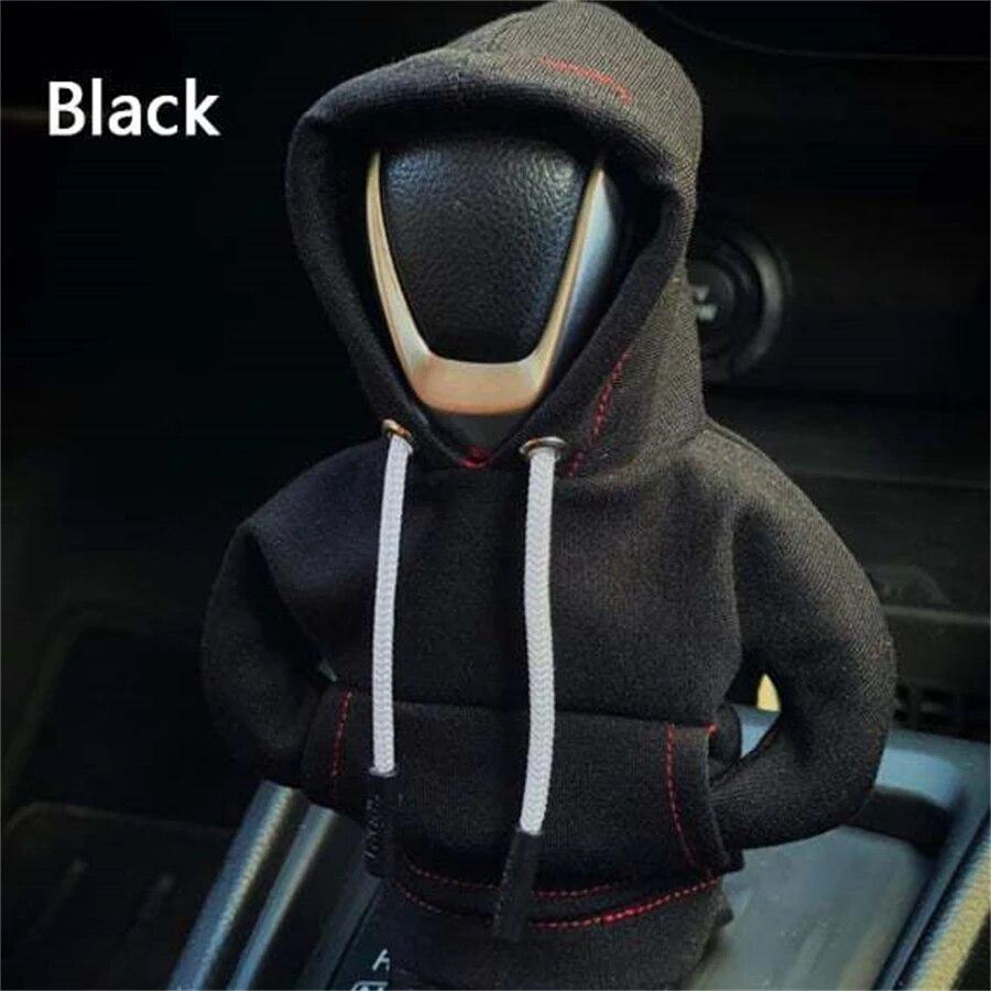 2023 New Car Fashion Hoodie Car Shift Knob Cover Manual Handle Gear Lever Decoration Hoodie Cover Auto Car Interior Accessories
