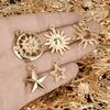 Light Gold Color Random Mix 10/20/30/50pcs Sun Moon Star Charms For Jewelry Making Materials To Make Bracelets Handmade Pendant
